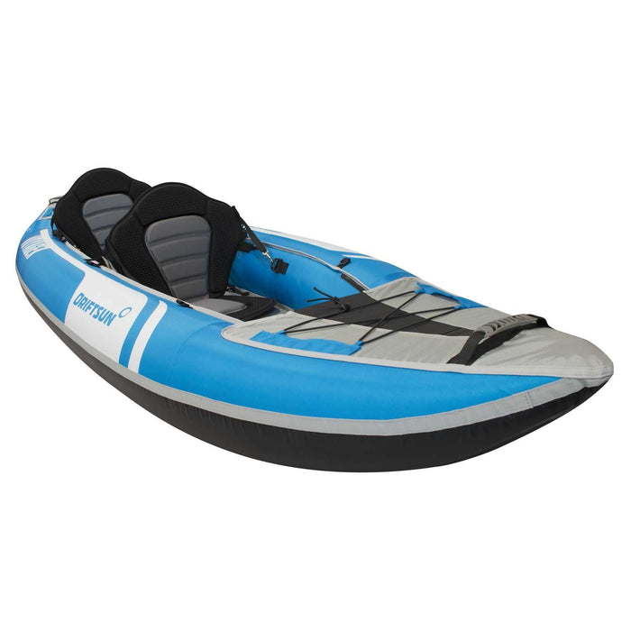 Front side view profile Voyager 2 Person Inflatable Kayak