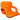 Regular sized adjustable stadium chair - Orange