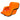 Alternate view regular sized adjustable stadium chair - Orange