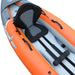 White water kayak top view with seat