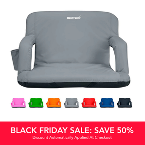 Driftsun Folding Stadium Seat, Reclining Bleacher Chair