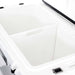 View of Ice chest cooler divided by Ice Chest Cutting Board / Divider