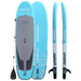 Driftsun 11” Balance Inflatable Paddleboard front, back, and side view with paddle