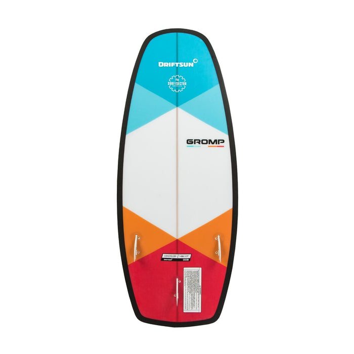 Back view of Gromp Kids Wakesurf Board - 3'9"/Shallow Double Concave Base Contour 
