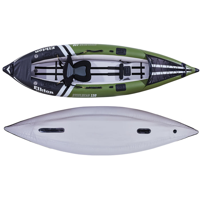 Elkton Outdoors Steelhead Single Person Inflatable Fishing Kayak