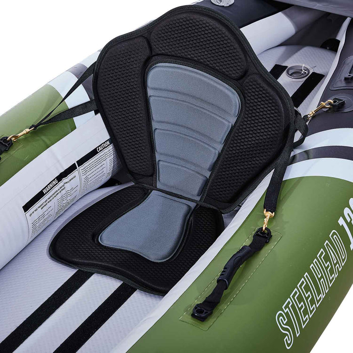 Elkton Outdoors Steelhead Fishing Kayak, Inflatable Touring Angler One Person - Steelhead 130