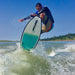 Man surfing showing back side view of Throwdown Wakesurf Board