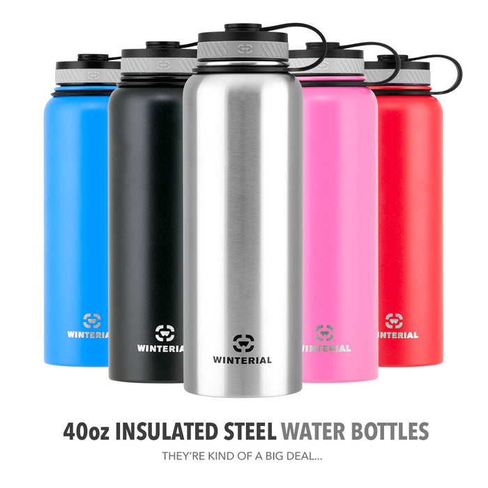 Winterial 40oz Stainless Steel Water Bottle